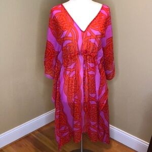 ECHO Printed Caftan Coverup One Size